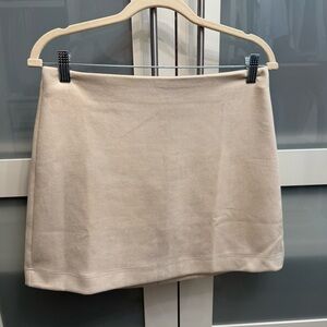 Pink Lily Cream Pencil Skirt